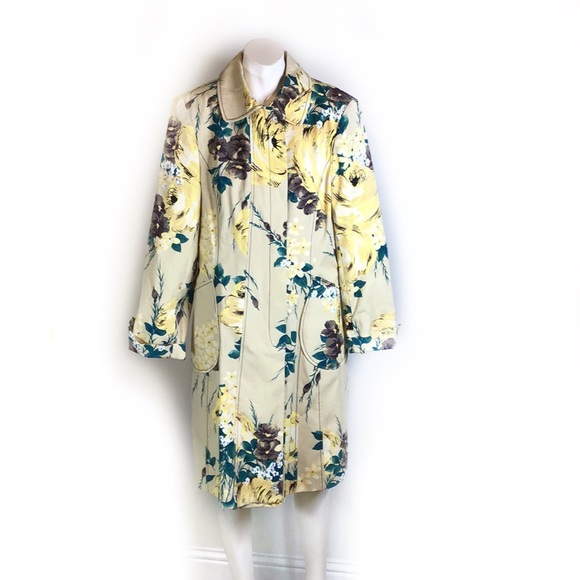 A Line Jackets & Blazers - A Line vintage floral trench coat